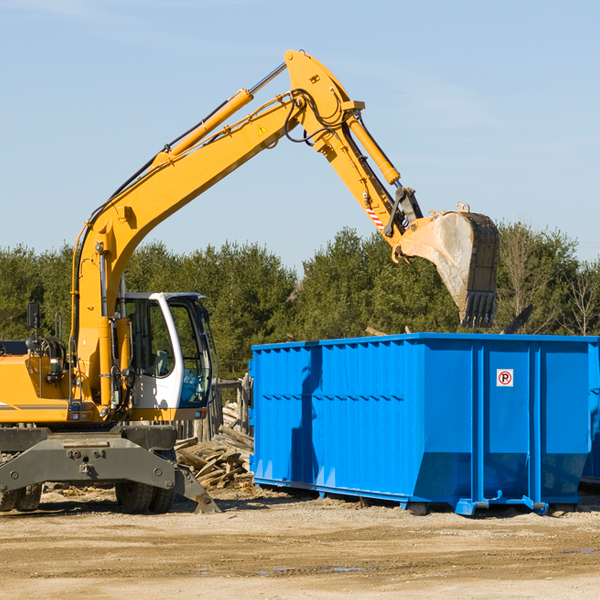 can i rent a residential dumpster for a construction project in Port Tobacco Village Maryland